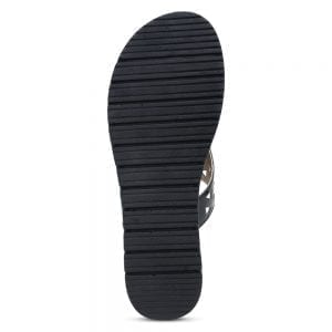 Black Comfort Slip-On Wedges