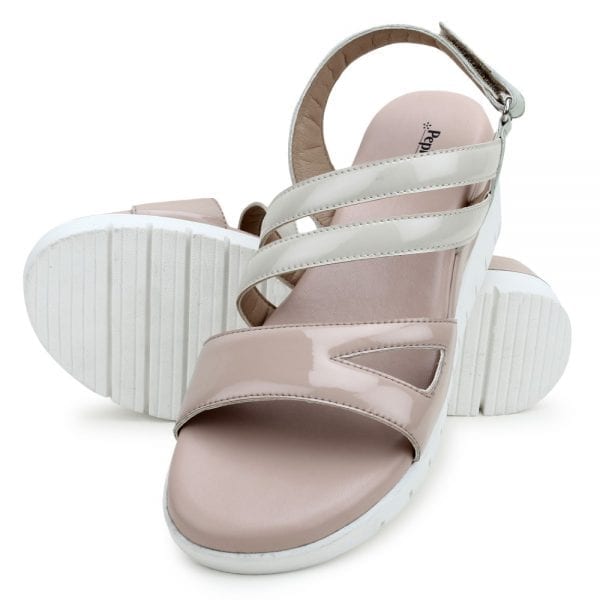 Nude-Multi Comfort Back Strap Wedges