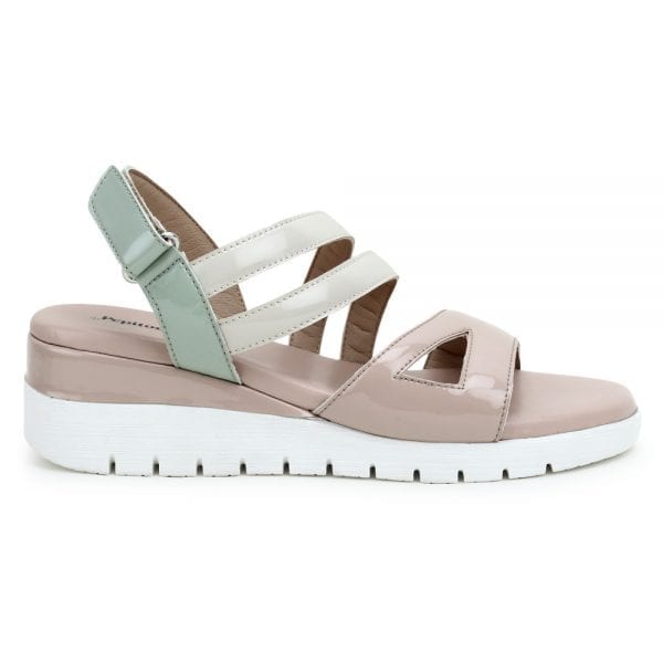 Lt. Nude-Multi Comfort Back Strap Wedges