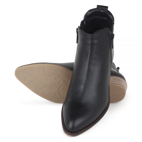 Black Comfort Slip-On Boot