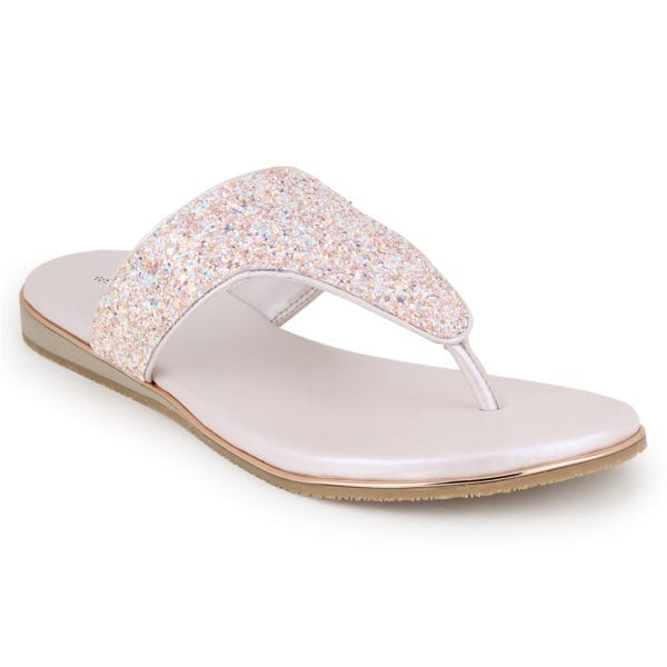 Comfort Peach Rose Gold Slip on Flats for Women