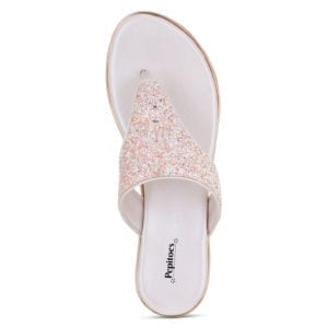 Comfort Peach Rose Gold Slip on Flats for Women