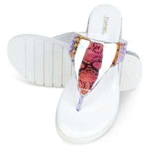 White Comfort Slip-On Wedges