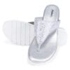White Peach Comfort Slip-On Wedges