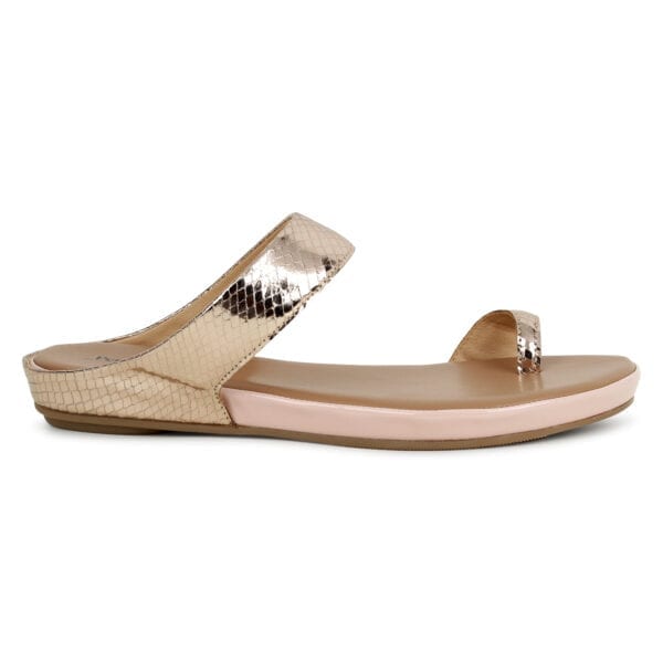Rose Gold Comfort Slip-On Flats