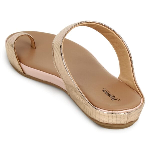 Rose Gold Comfort Slip-On Flats