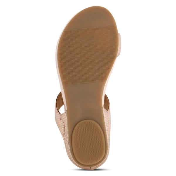 Rose Gold Comfort Slip-On Flats