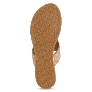 Comfort Rose Gold Slip on Flats for Women