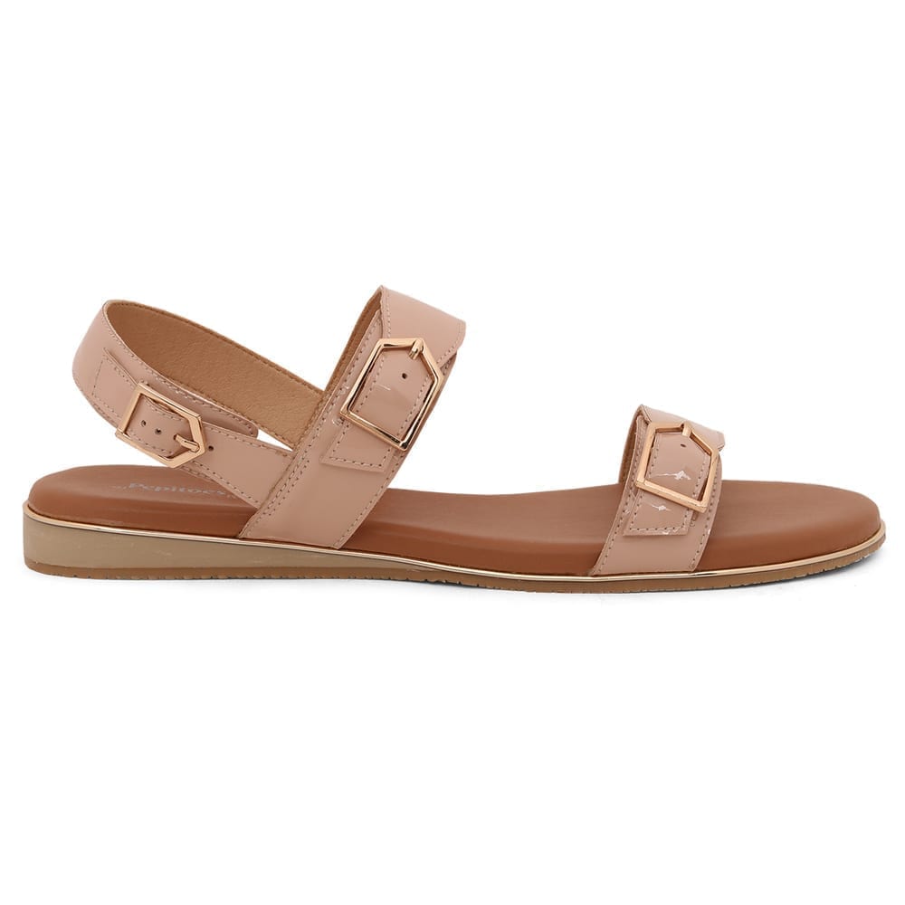 Nude Tan Comfort Slip On Flats