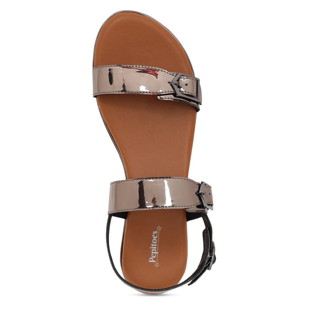 Bronze Comfort Slip On Flats