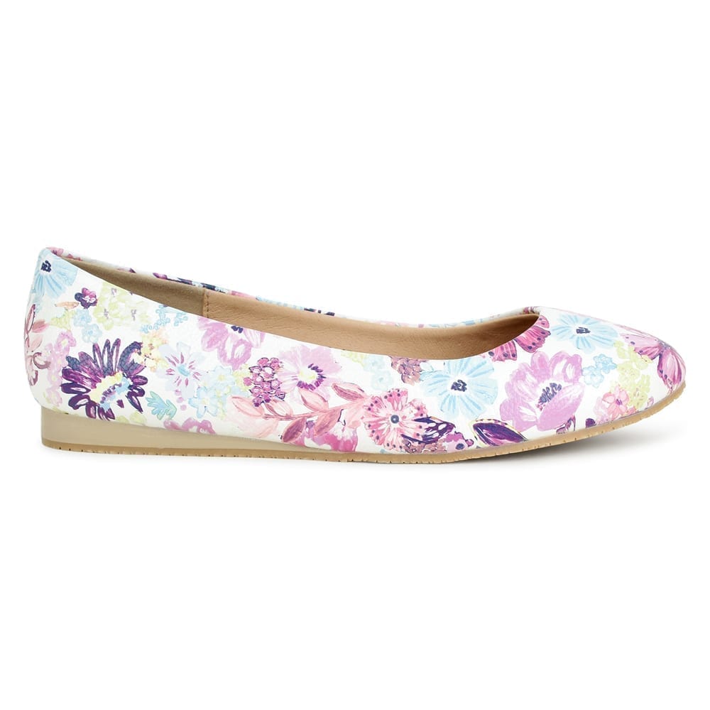 Pink Multi Comfort Slip on Bellies