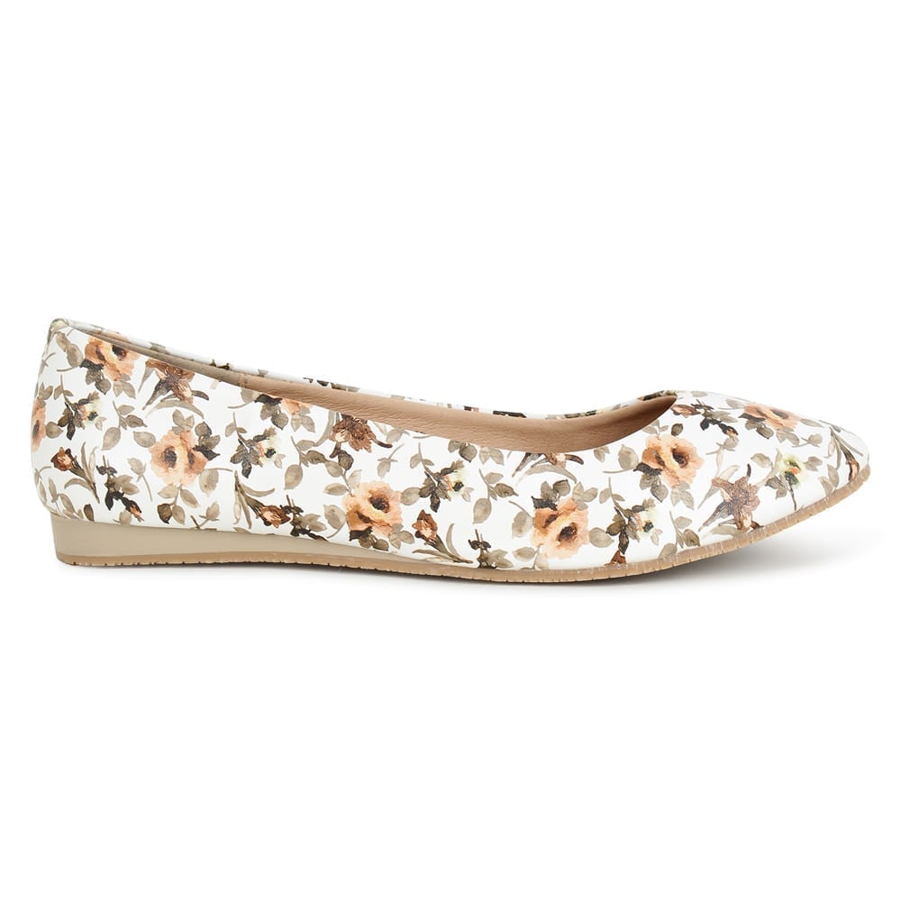 White Multi Comfort Slip on Bellies