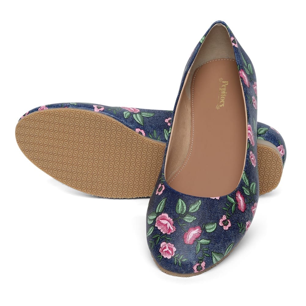 Denim Multi Comfort Slip on Bellies
