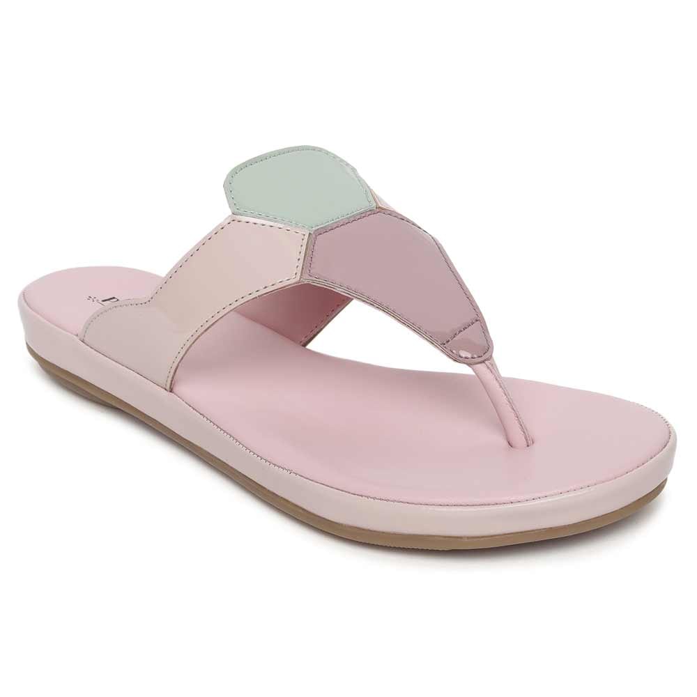 Pink Multi Comfort Slip on Flats