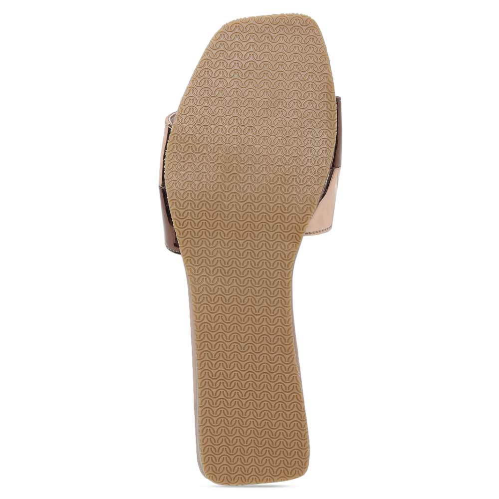 Rose Gold Copper Comfort Slip on Flats