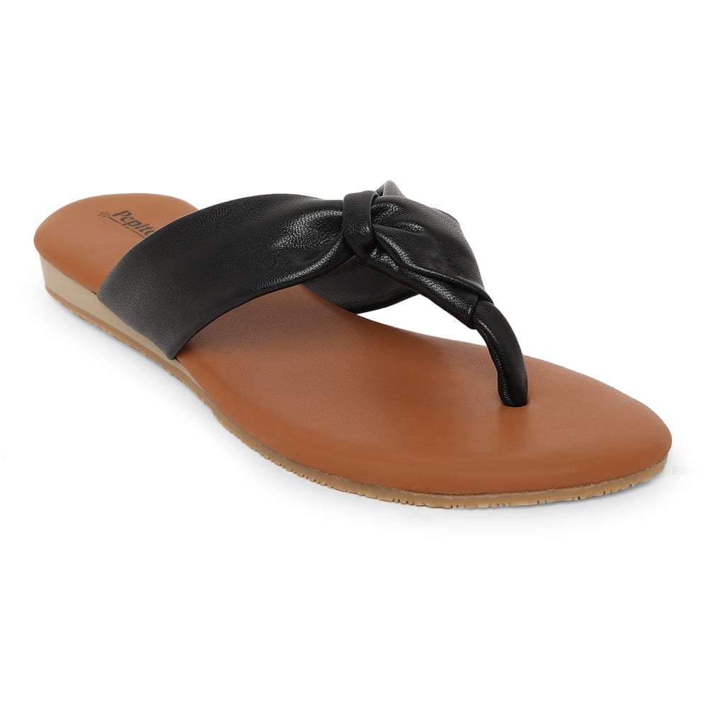 Black Comfort Slip on Flats P91177 - Pepitoes