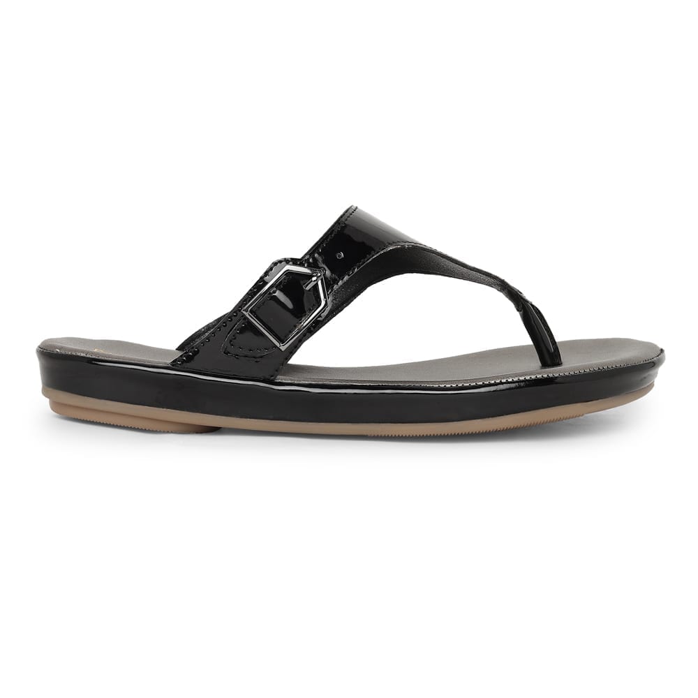 Black Comfort Slip on Flats