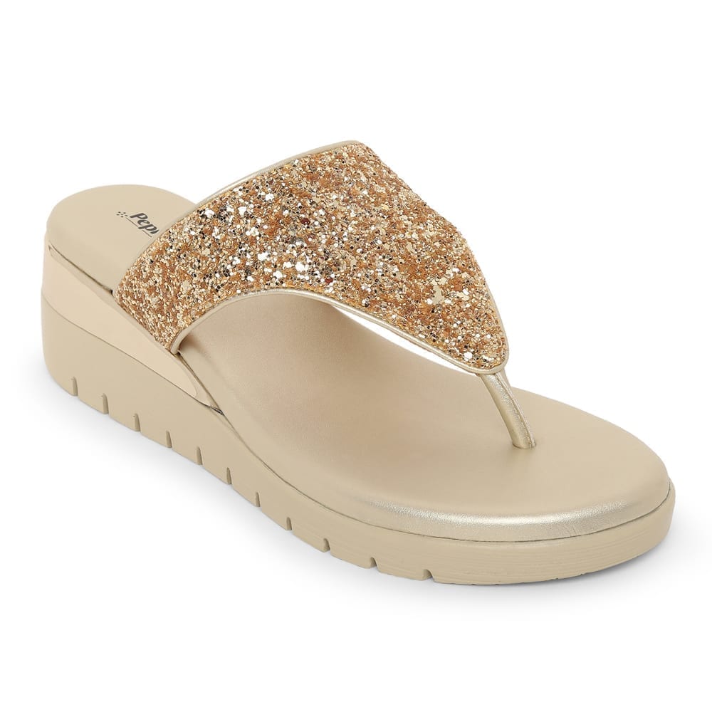 Champagne Glitter Comfort Slip