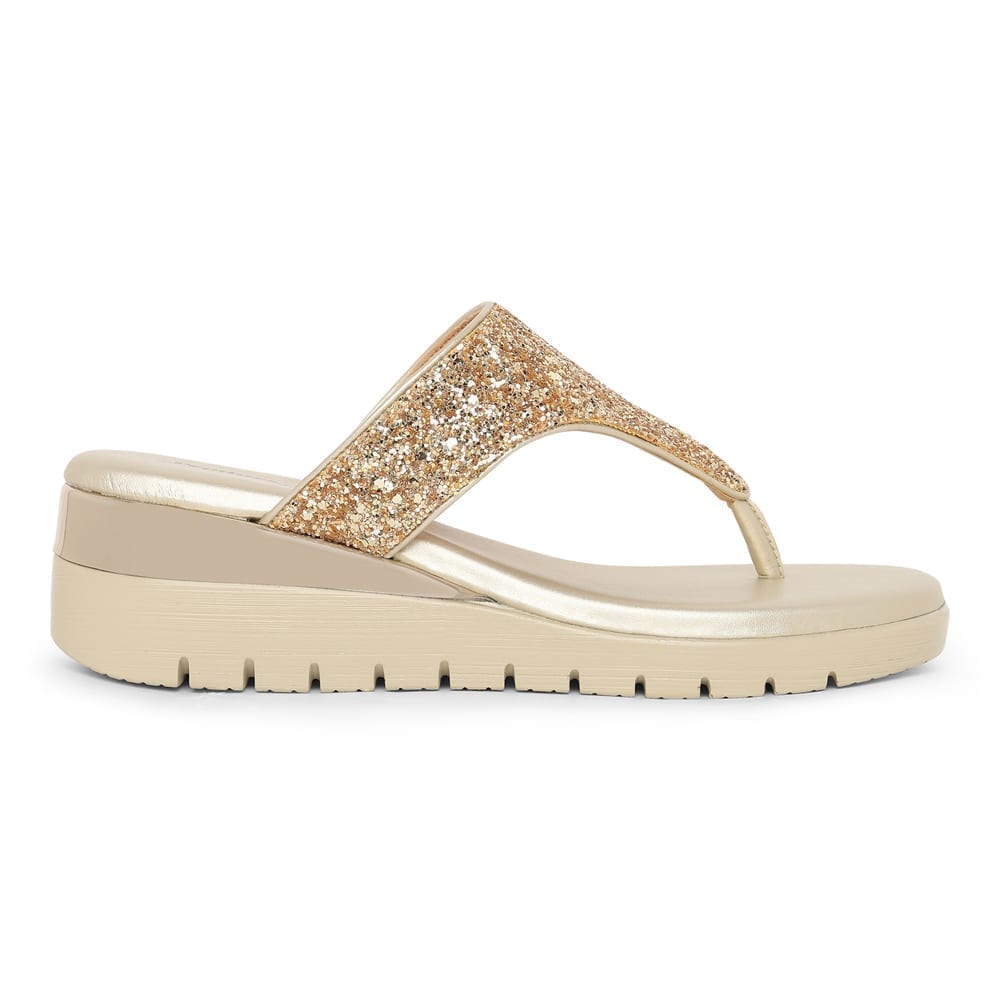 Champagne Glitter Comfort Slip