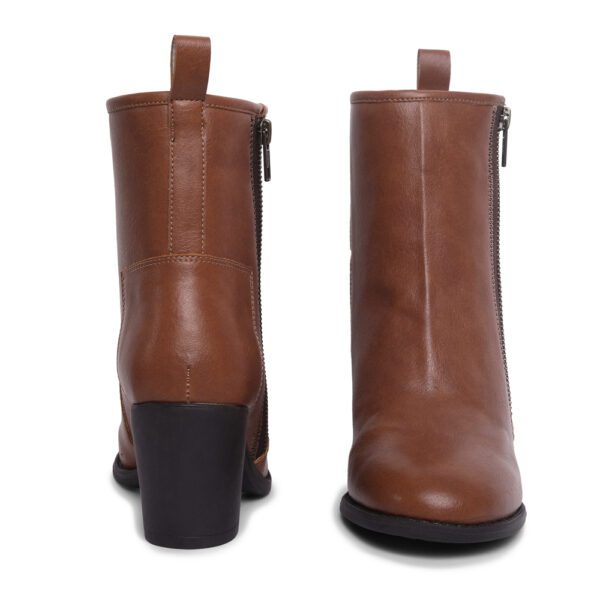 brown long boot