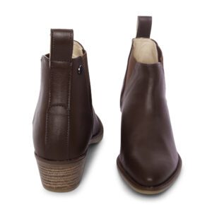 brown long boot