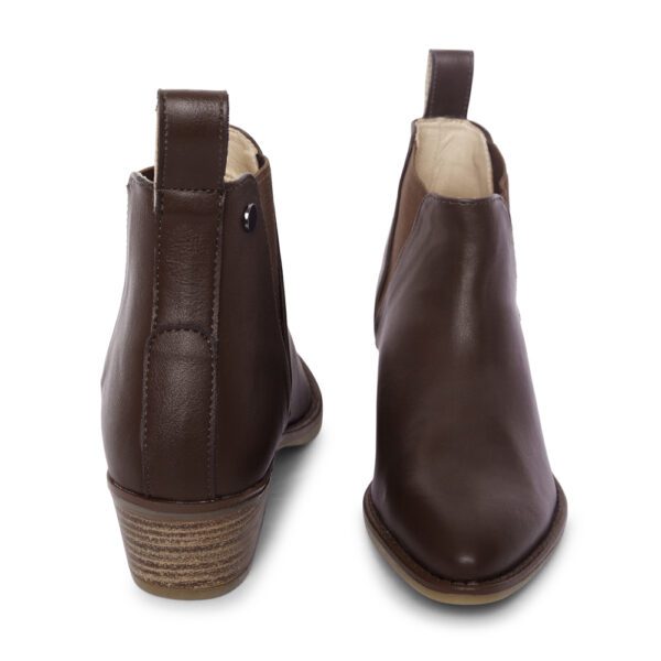 brown long boot