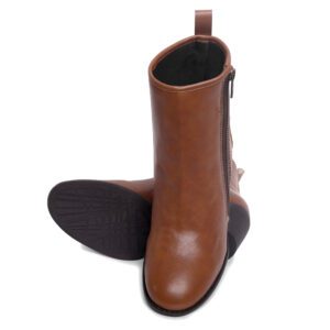 brown long boot