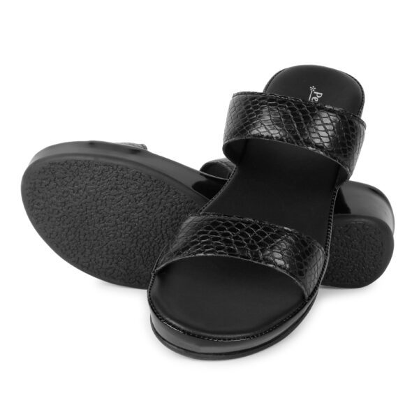 black sandals