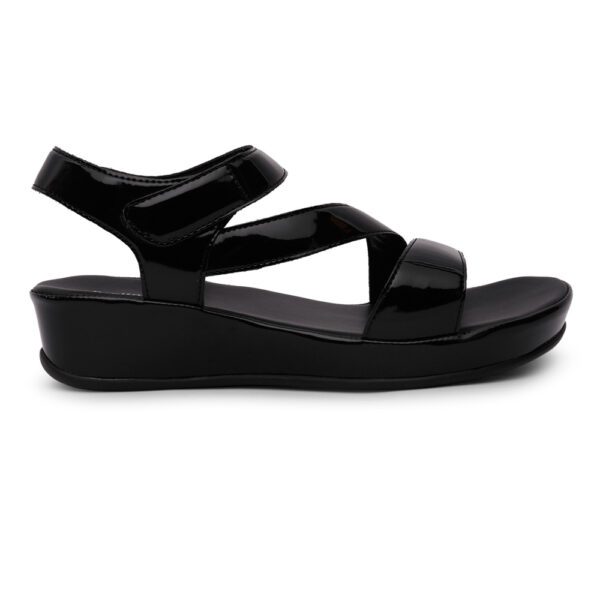 black sandals