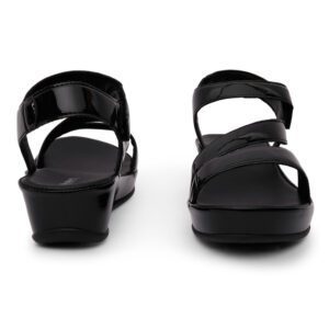 black sandals