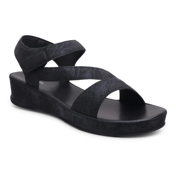 black sandals