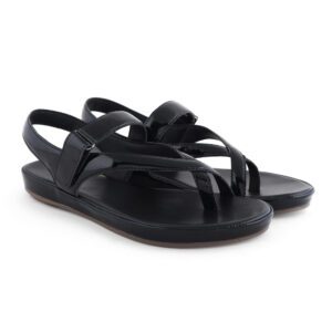 black sandals