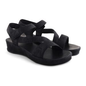 black sandals