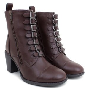 brown long boot