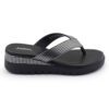 Black Comfort Slip on Wedges N21296