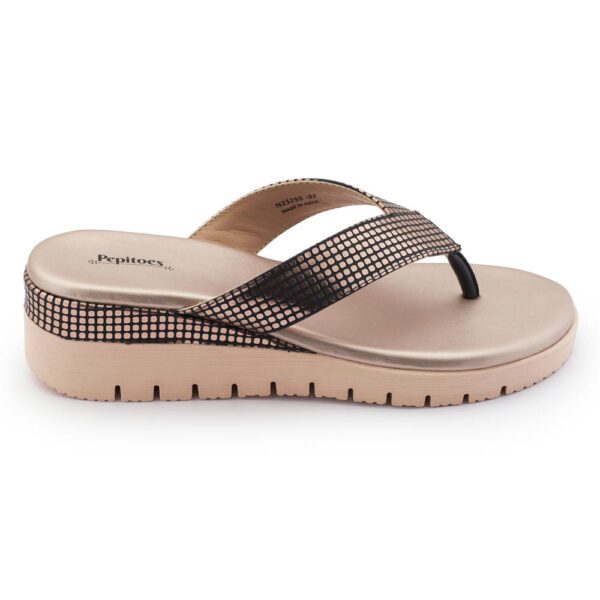 Rose Gold Comfort Slip on Wedges N21296
