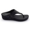 Black Comfort Slip on Wedges N21132