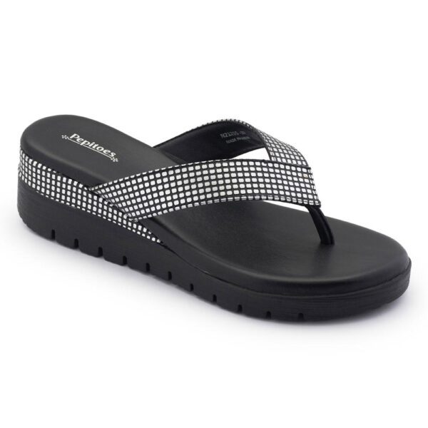 Black Comfort Slip on Wedges N21296 - Image 2