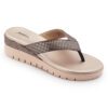 Rose Gold Comfort Slip on Wedges N21296 - Image 2