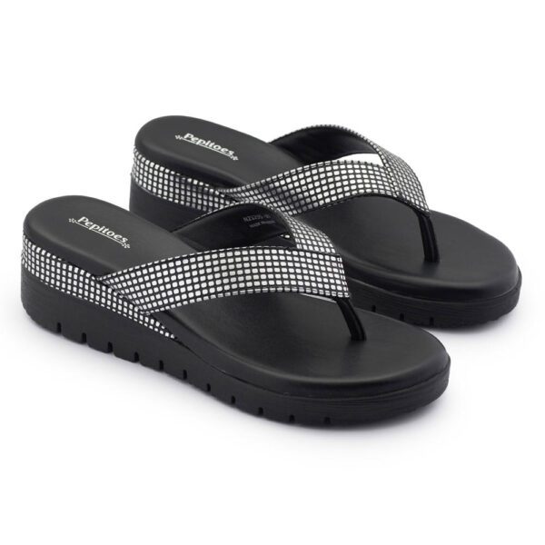 Black Comfort Slip on Wedges N21296 - Image 3