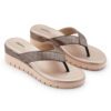 Rose Gold Comfort Slip on Wedges N21296 - Image 3