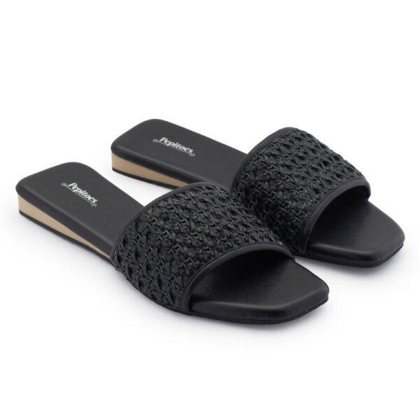 Black Comfort Slip on Flats N21304 - Image 3