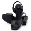 Black Comfort Slip on Heels N21268 - Image 4