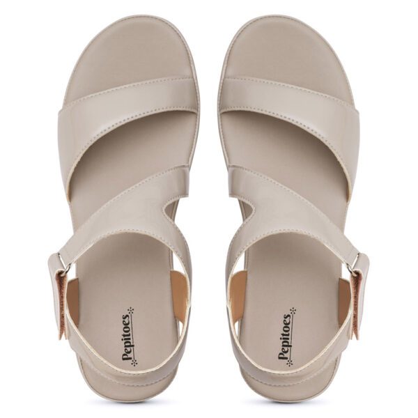 Grey Comfort Slip on Wedges K90158 - Image 5