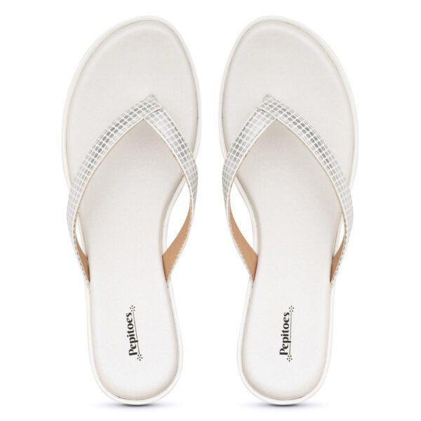 White Comfort Slip on Wedges N21320 - Image 5
