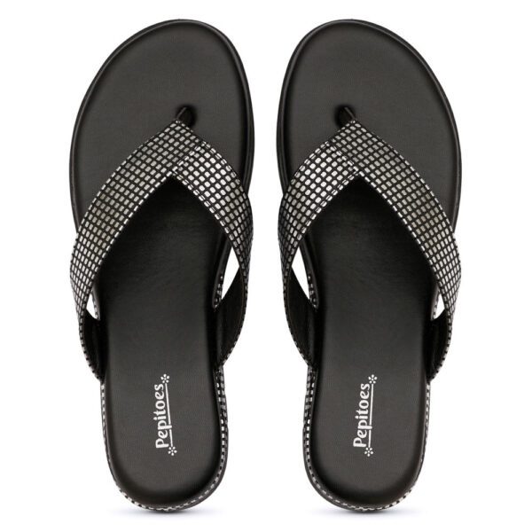 Black Comfort Slip on Wedges N21296 - Image 5