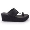 Black Comfort Slip on Wedges N21316
