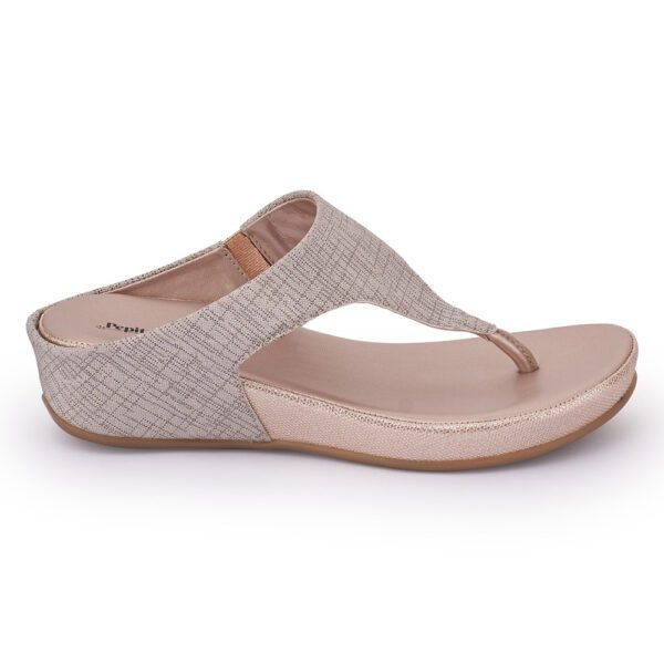 Rose Gold Comfort Slip on Wedges N21336