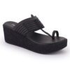 Black Comfort Slip on Wedges N21316 - Image 2