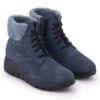 Navy Blue Comfort Slip on Boots N21334 - Image 6